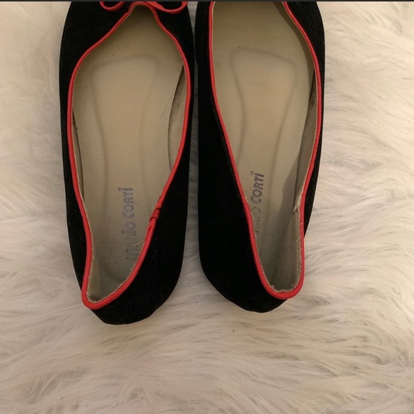 🌈5/$25🌈Adorable black,gold,pink flats size 7-8 - Picture 5 of 6